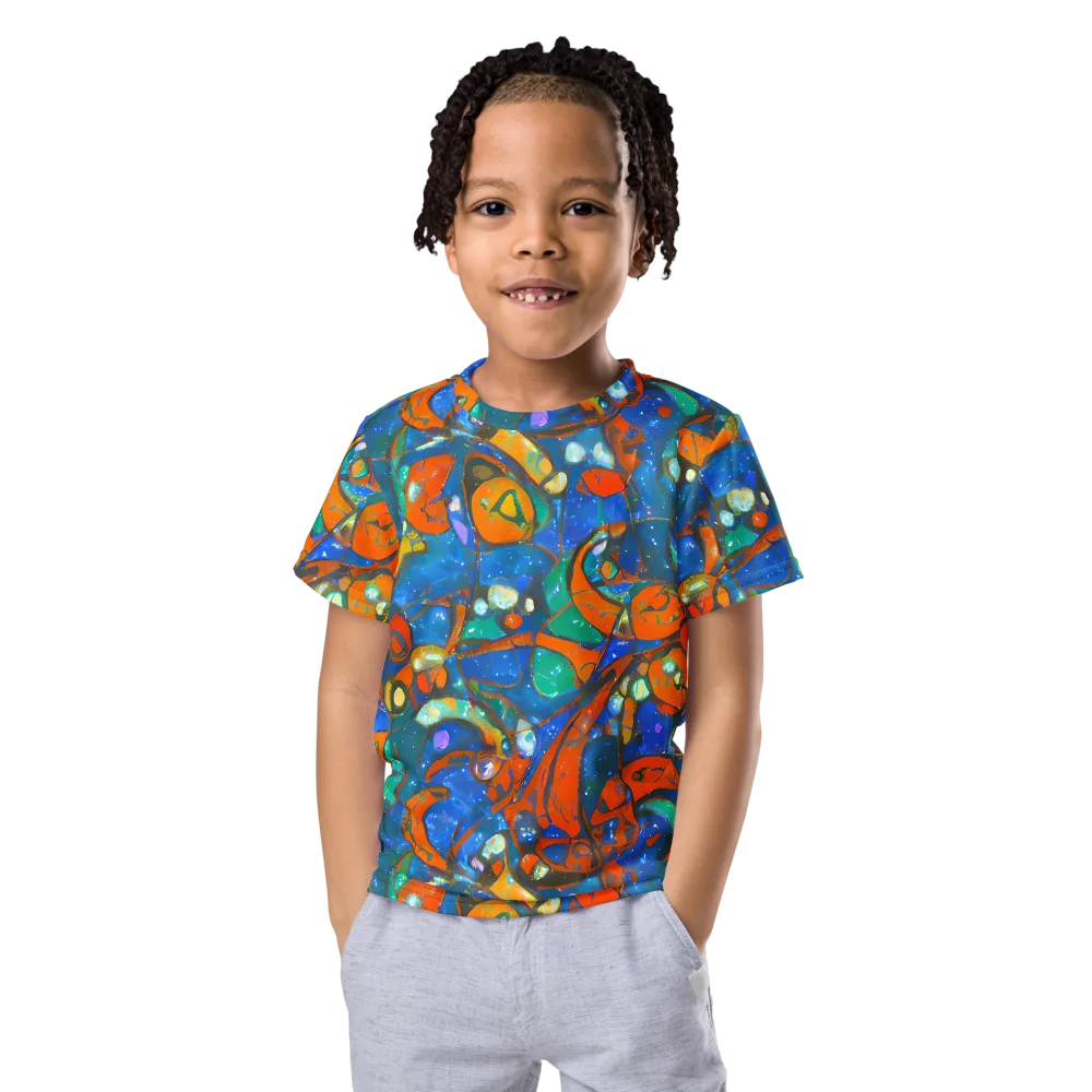 Liquid Ember on Kids Crew Neck T-Shirt — Front