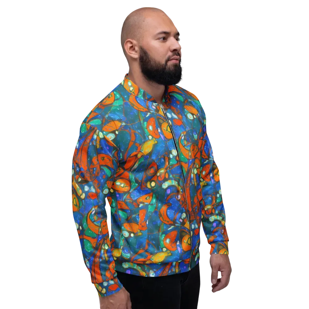 Liquid Ember on Bomber Jacket — Right