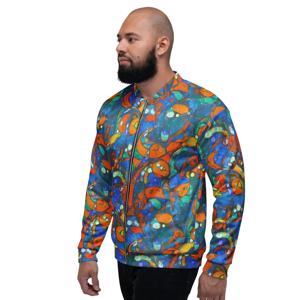 Liquid Ember on Bomber Jacket — Left