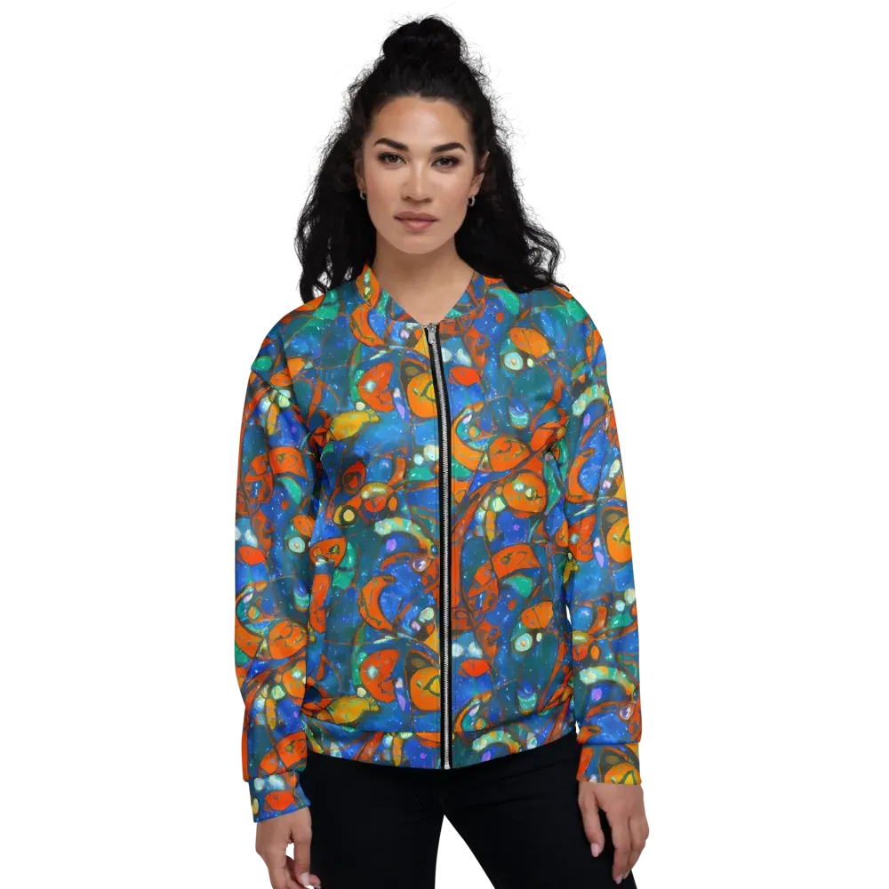 Liquid Ember on Bomber Jacket — Front