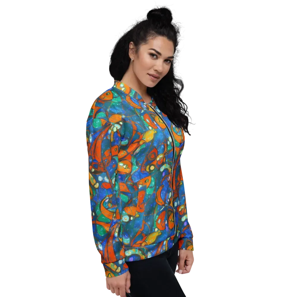 Liquid Ember on Bomber Jacket — Right