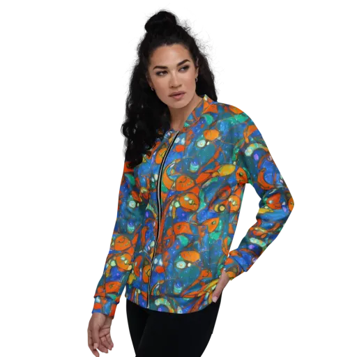 Liquid Ember on a Bomber Jacket
