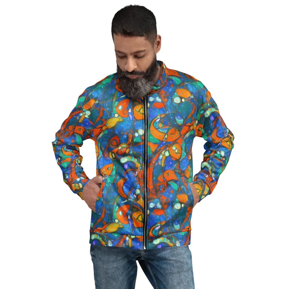 Liquid Ember on Bomber Jacket — Front