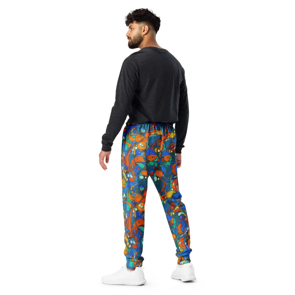 Liquid Ember on Men's Joggers — Back