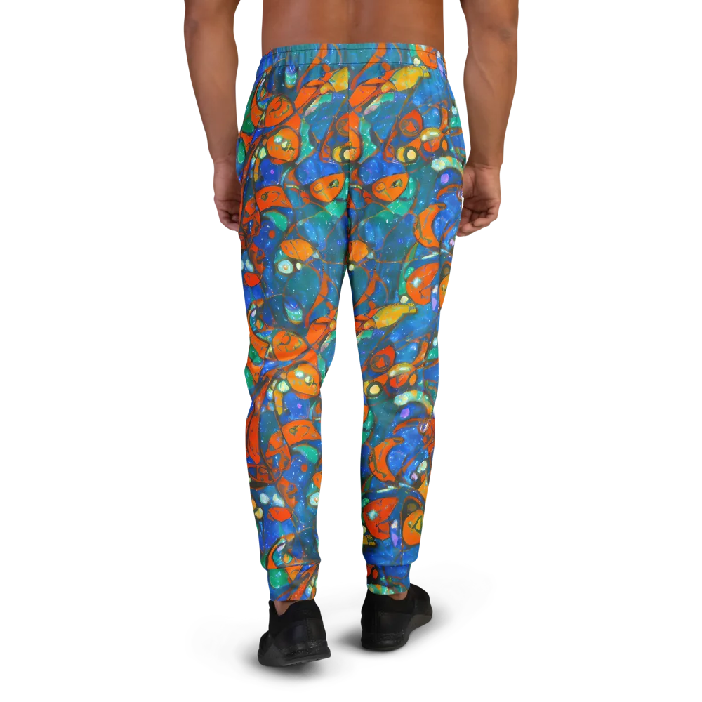 Liquid Ember on Men's Joggers — Back