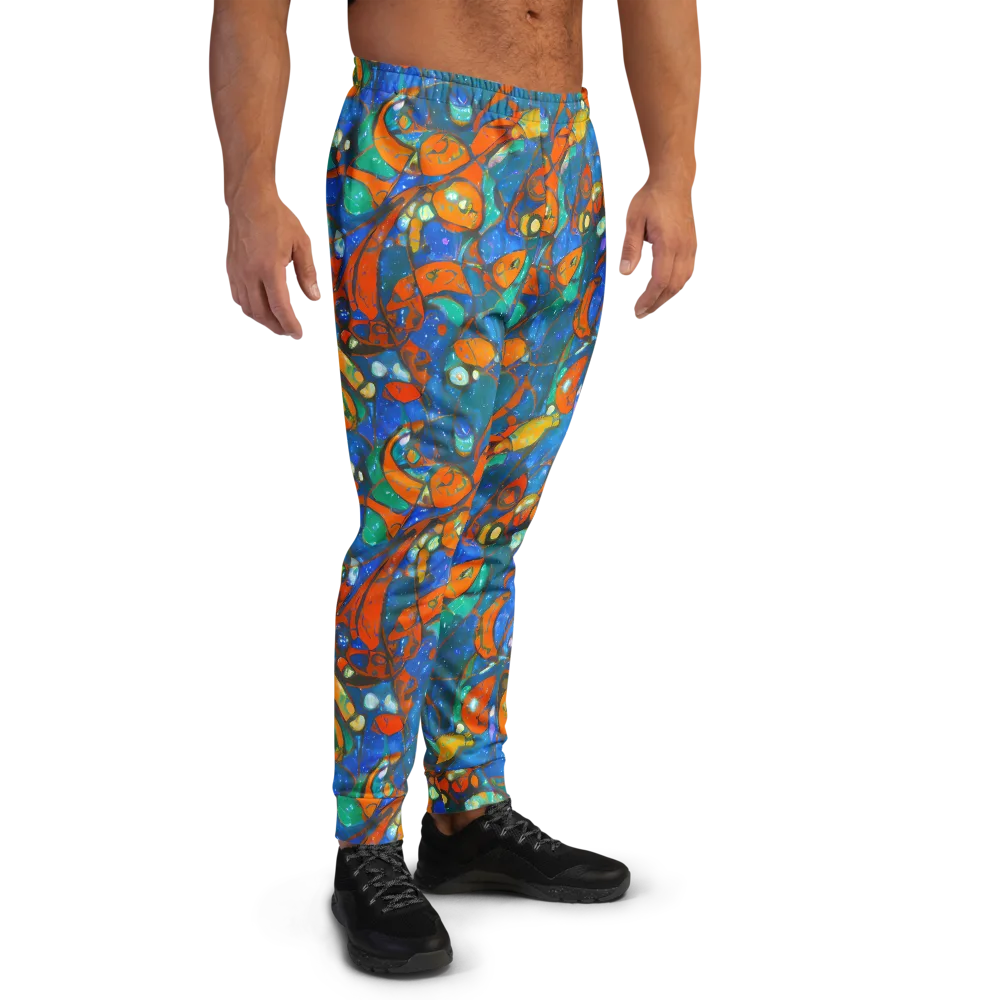 Liquid Ember on Men's Joggers — Right