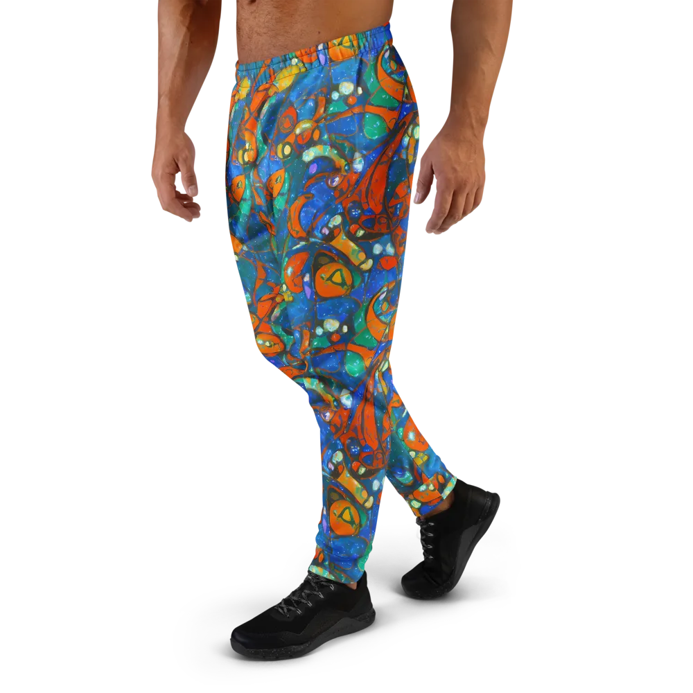 Liquid Ember on Men's Joggers — Left
