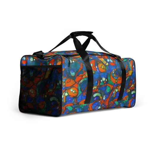 Liquid Ember on a Duffle Bag