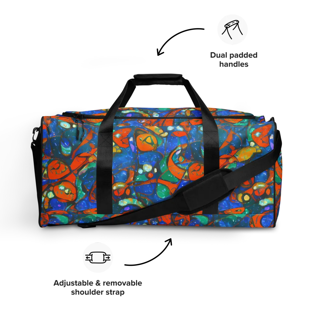 Liquid Ember on Duffle Bag — Front