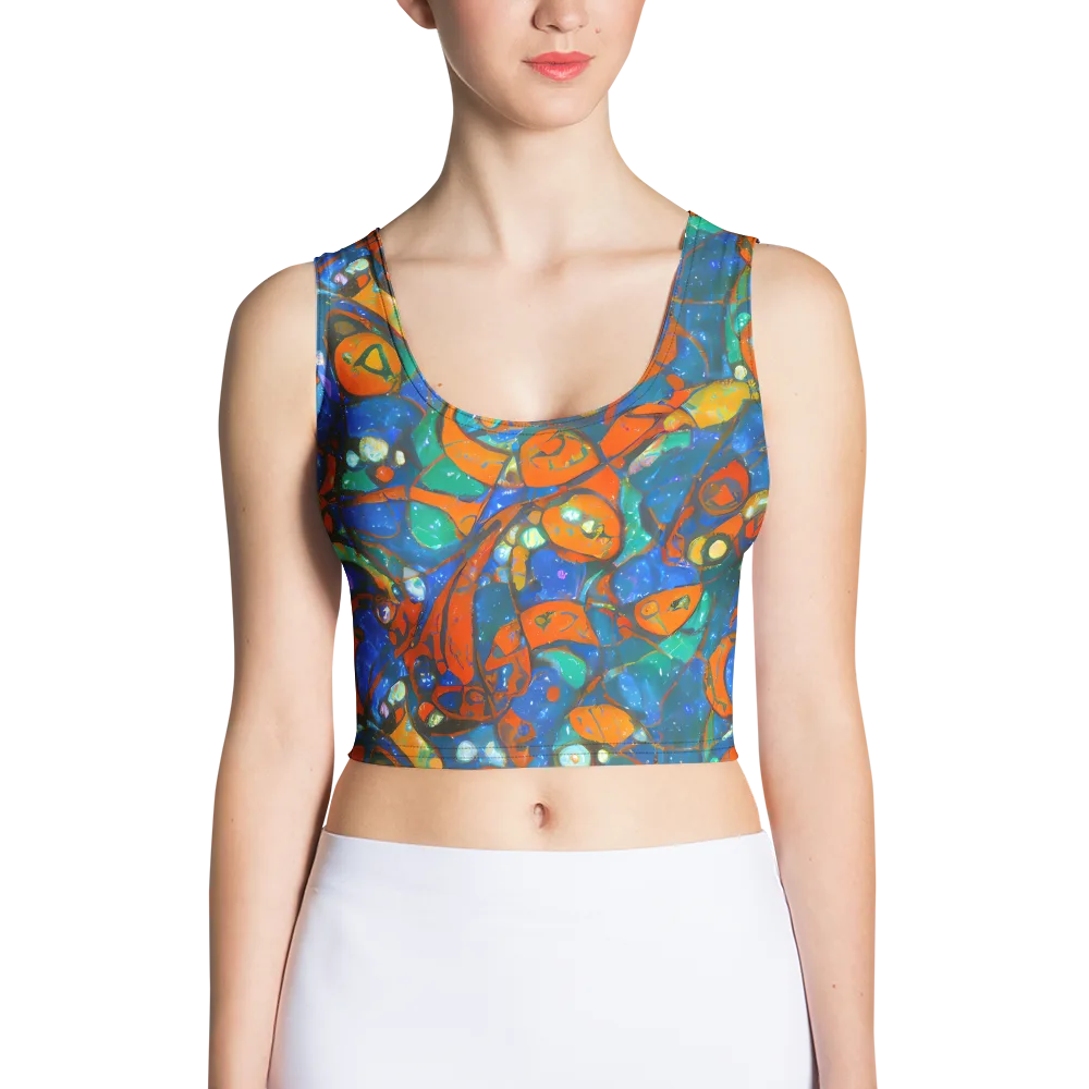 Liquid Ember on Crop Top — Front