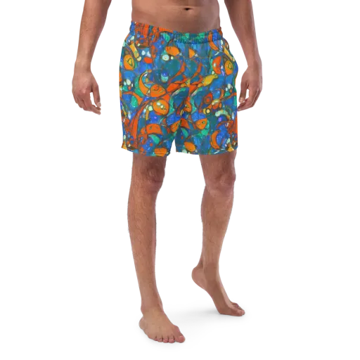 Liquid Ember on a Swim Trunks