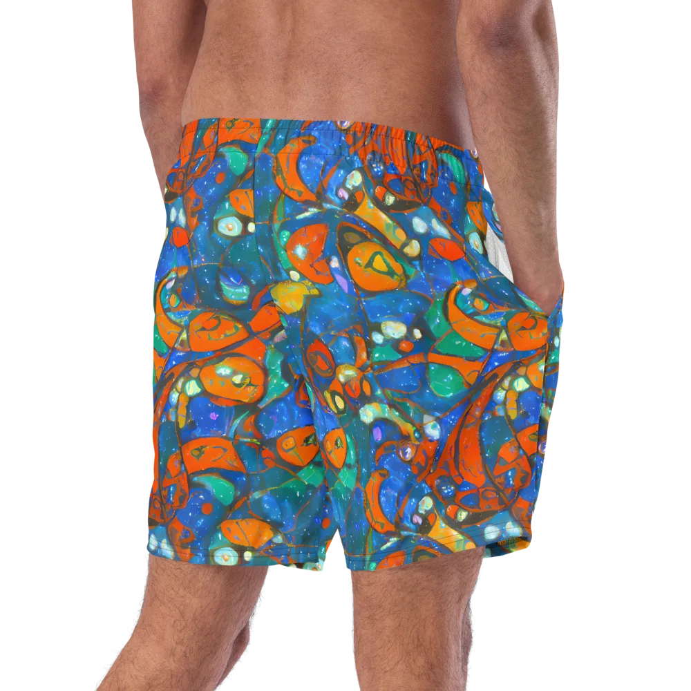 Liquid Ember on Swim Trunks — Right Back