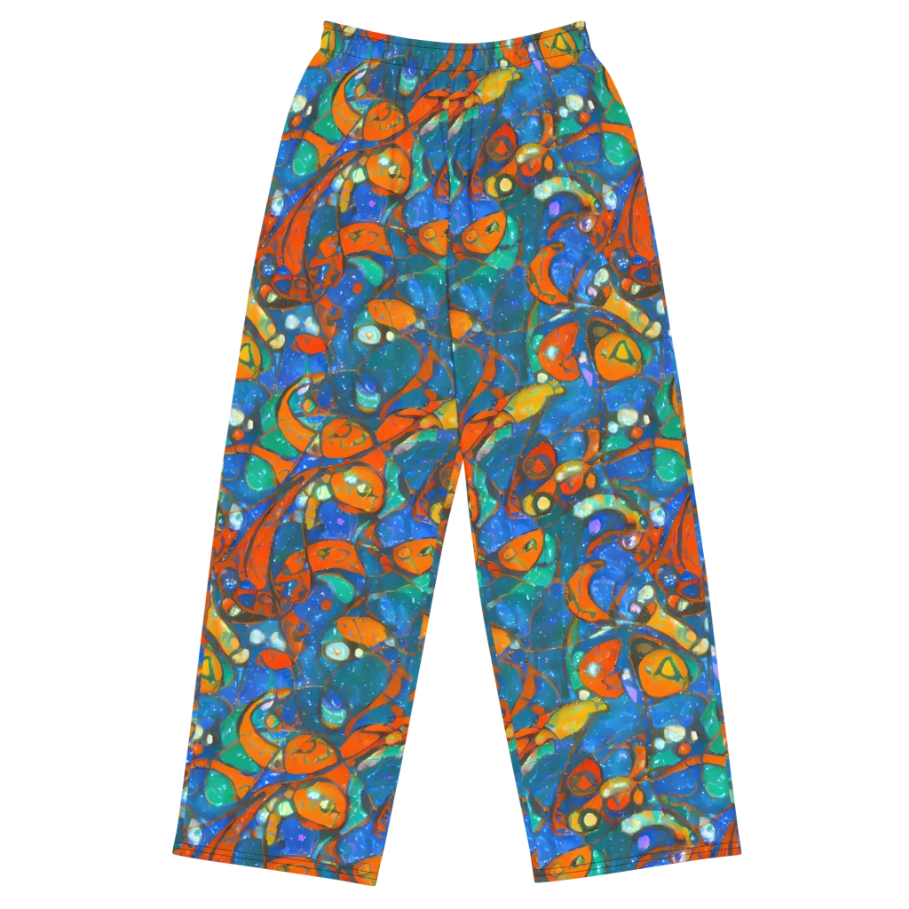 Liquid Ember on Wide-Leg Pants — Front