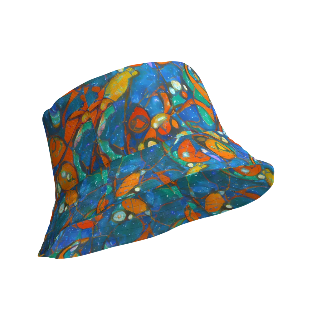 Liquid Ember on Reversible Bucket Hat — Product details Outside