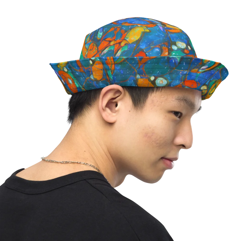 Liquid Ember on Reversible Bucket Hat — Right Outside