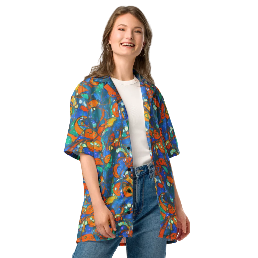Liquid Ember on Button Shirt — Front