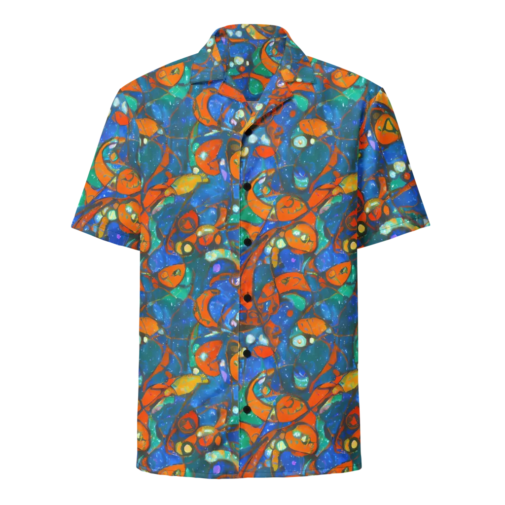Liquid Ember on Button Shirt — Front