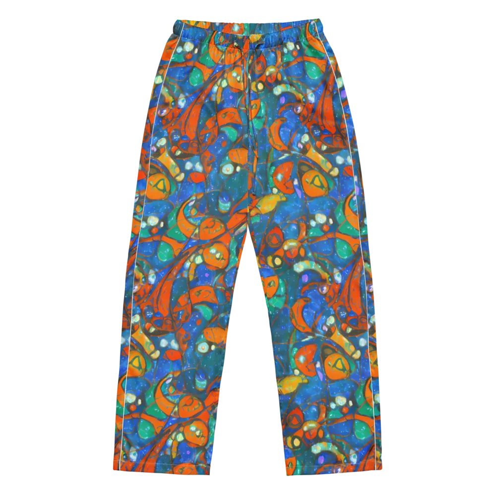 Liquid Ember on Women's Pajama Pants — Front