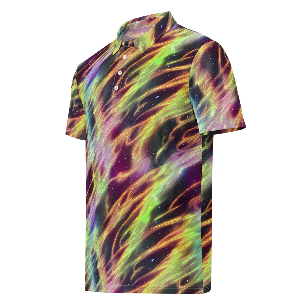 Supernova Silk on Men's Slim Fit Polo Shirt — Left Front