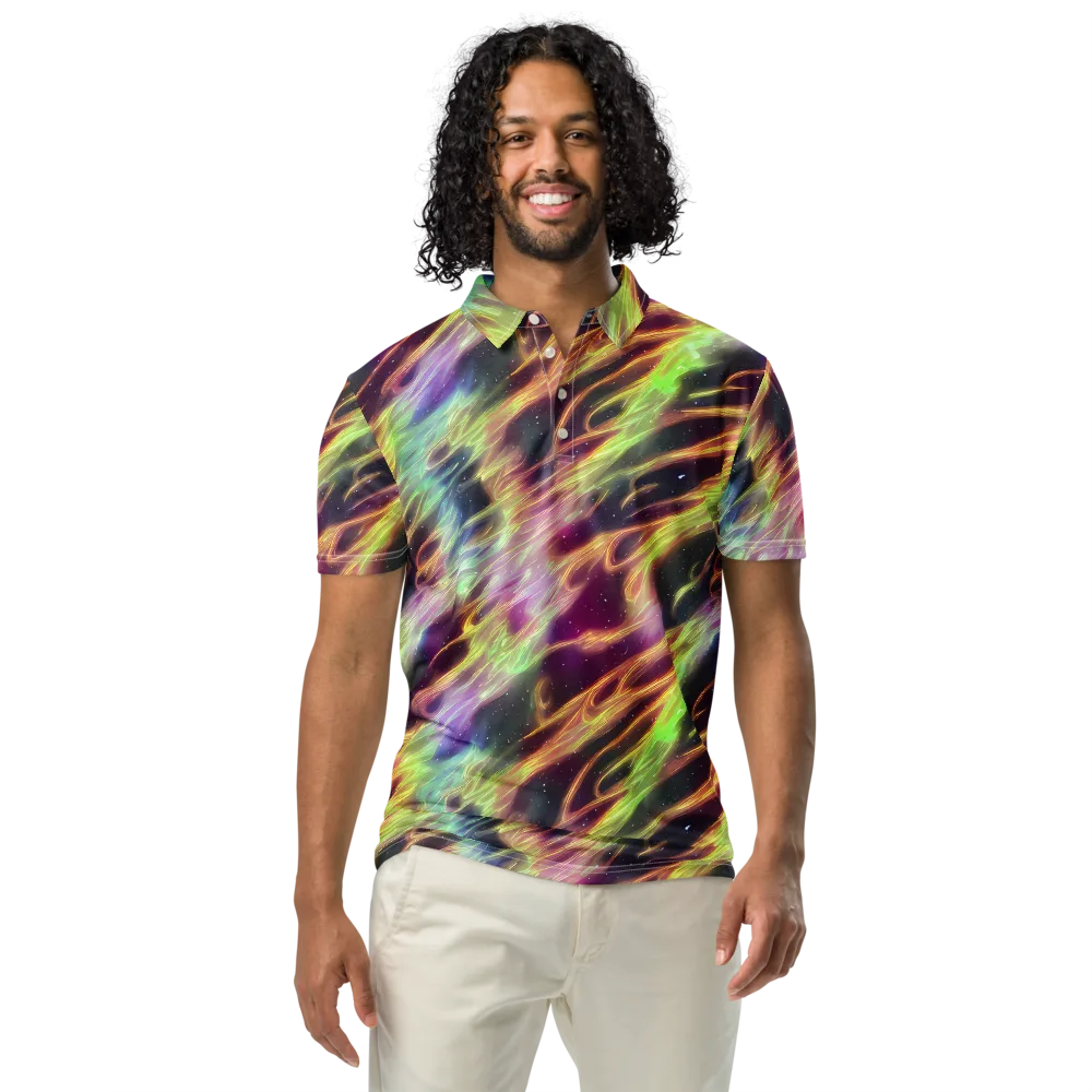 Supernova Silk on Men's Slim Fit Polo Shirt — Front