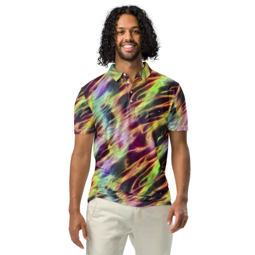 Supernova Silk on a Men's Slim Fit Polo Shirt