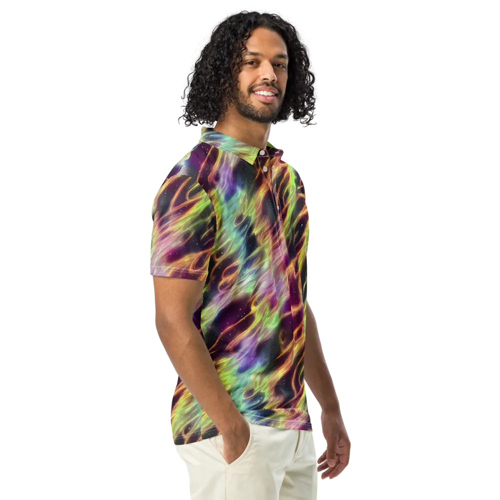 Supernova Silk on Men's Slim Fit Polo Shirt — Right Front