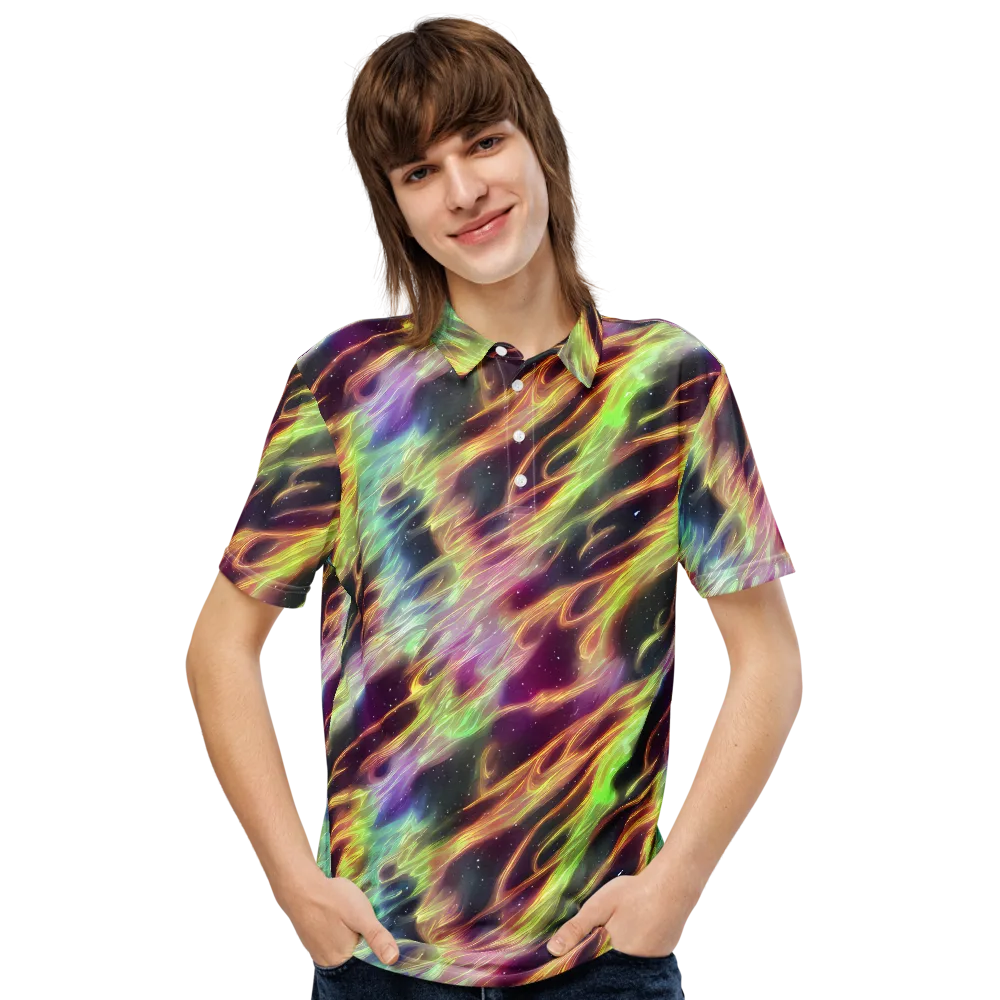 Supernova Silk on Men's Slim Fit Polo Shirt — Front