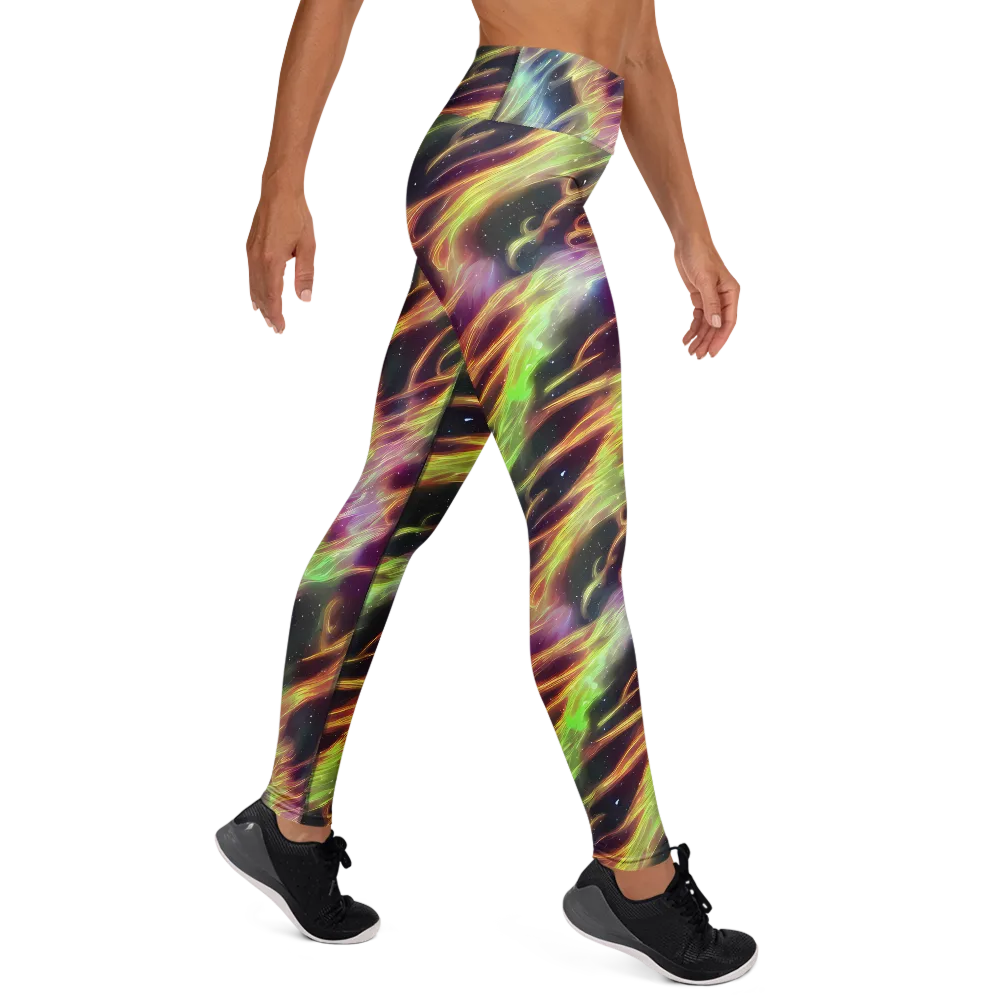 Supernova Silk on Yoga Leggings — Right