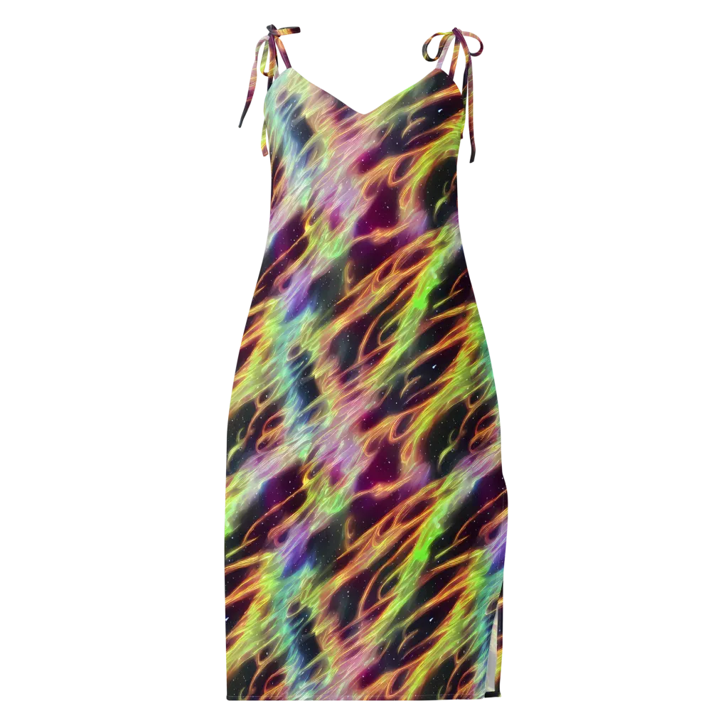Supernova Silk on Slip Dress — Front