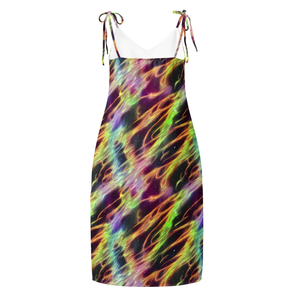 Supernova Silk on Slip Dress — Back