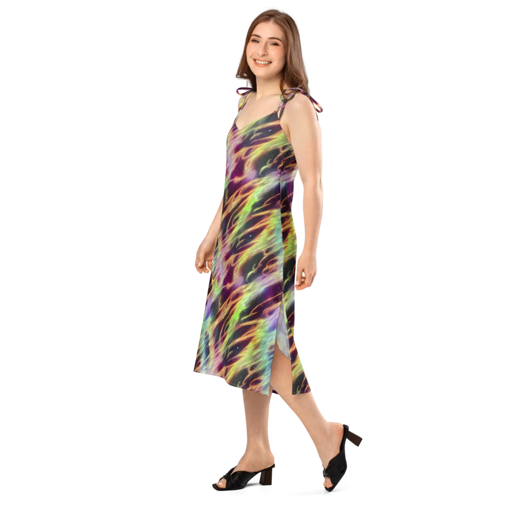 Supernova Silk on Slip Dress — Left Front