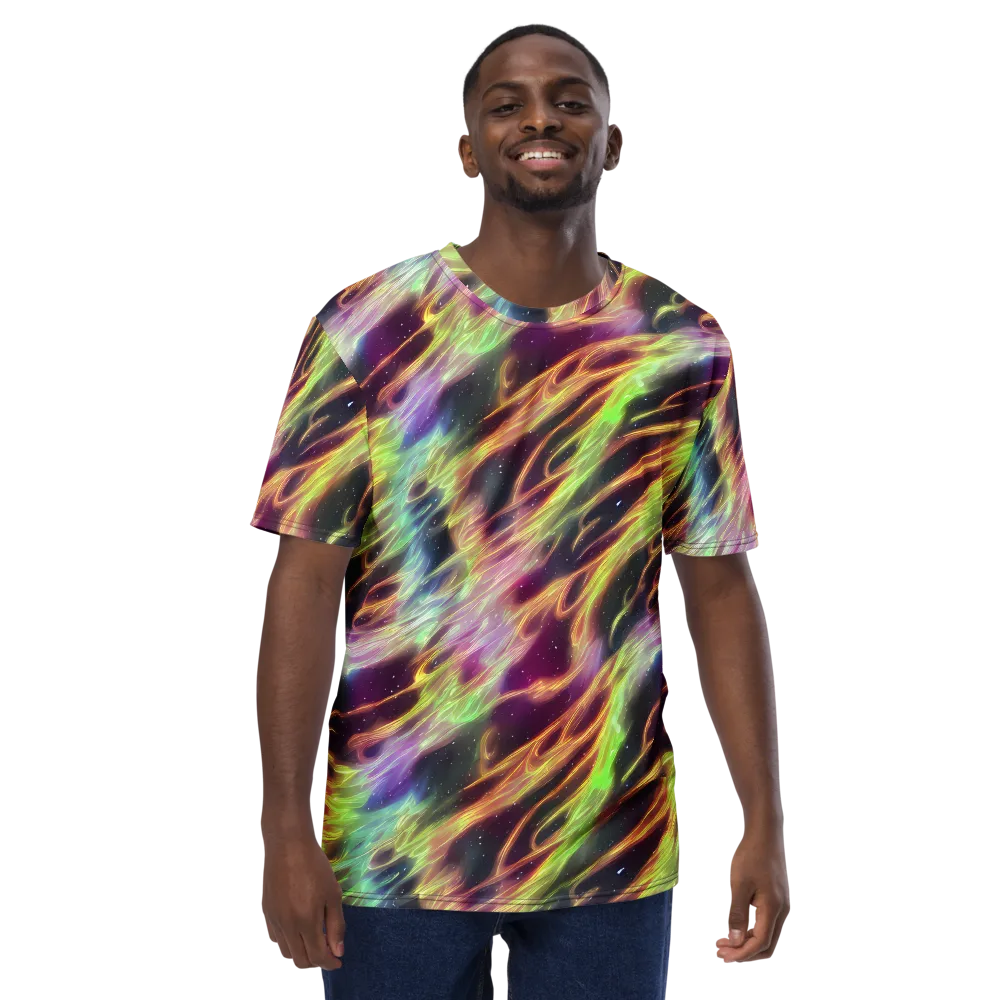 Supernova Silk on Men's Crew Neck T-Shirt — Front