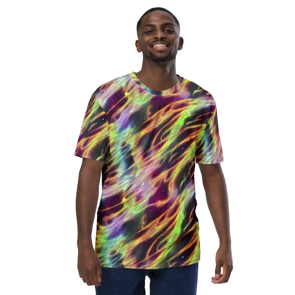 Supernova Silk on Men's Crew Neck T-Shirt — Front