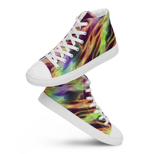 Supernova Silk on a Men's High Top Canvas Shoes