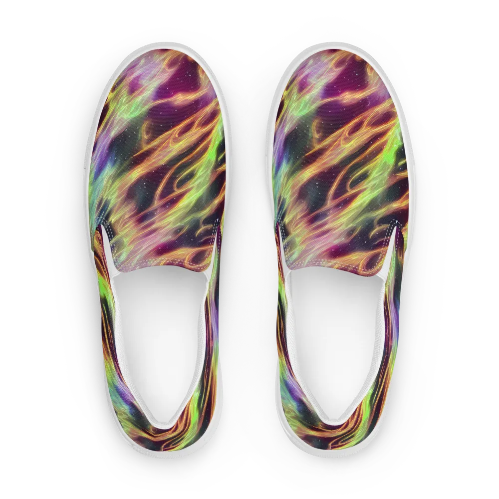 Supernova Silk on Men's Slip-On Canvas Shoes — Front