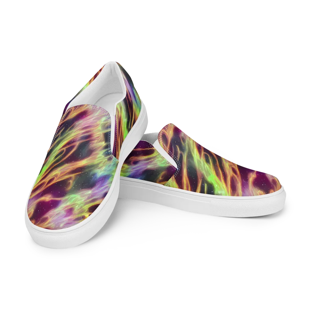 Supernova Silk on Men's Slip-On Canvas Shoes — Left Front
