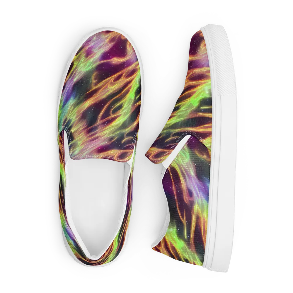 Supernova Silk on Men's Slip-On Canvas Shoes — Front