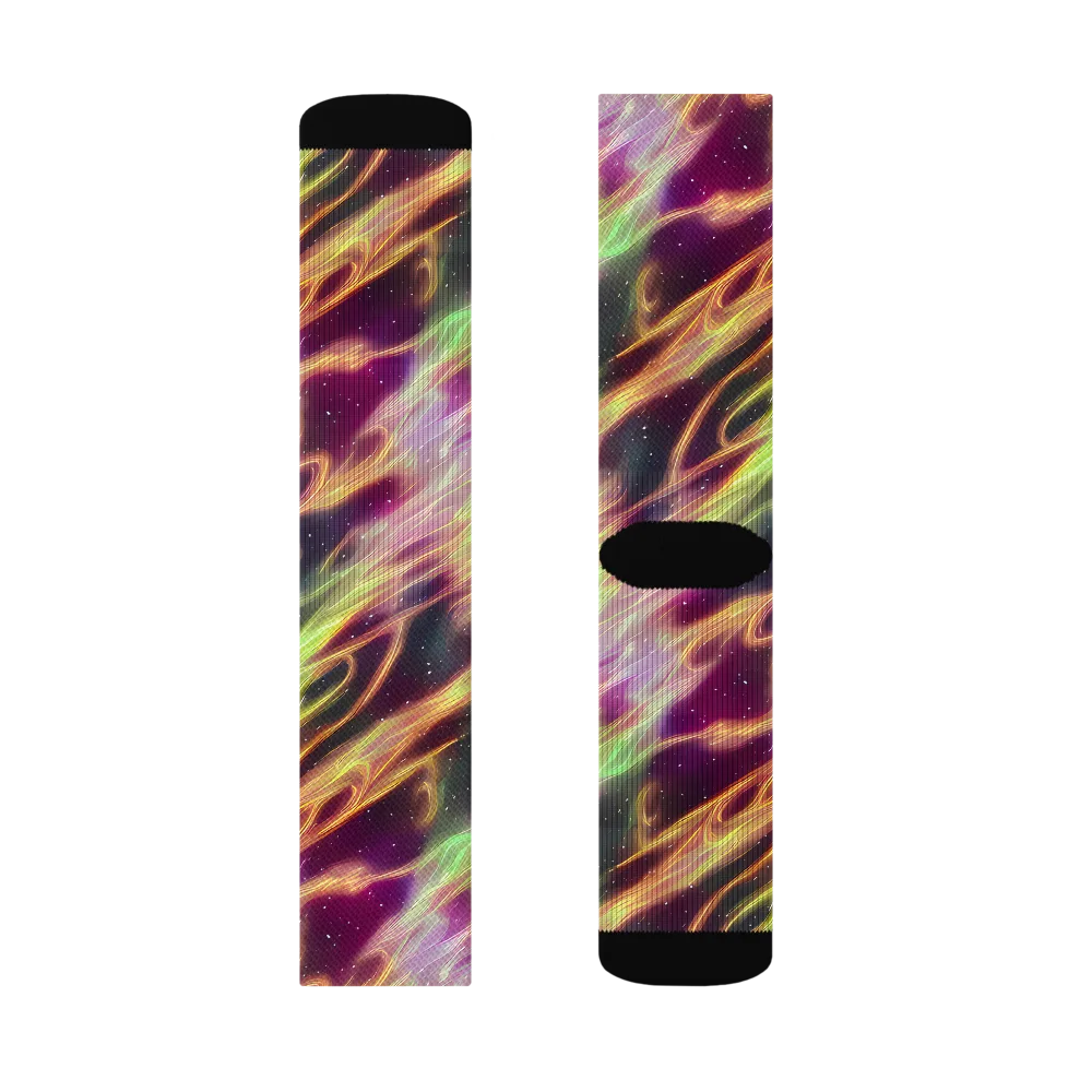 Supernova Silk on Socks — Left Sock