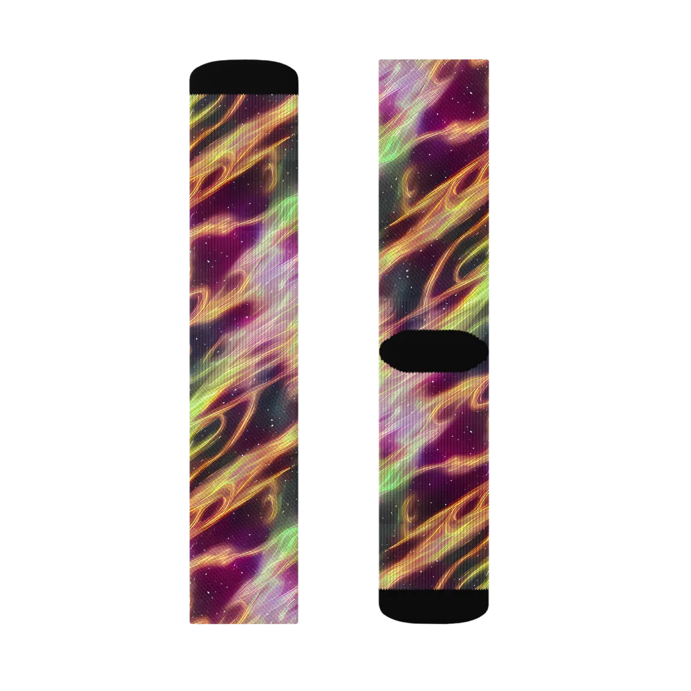 Supernova Silk on Socks — Right Sock