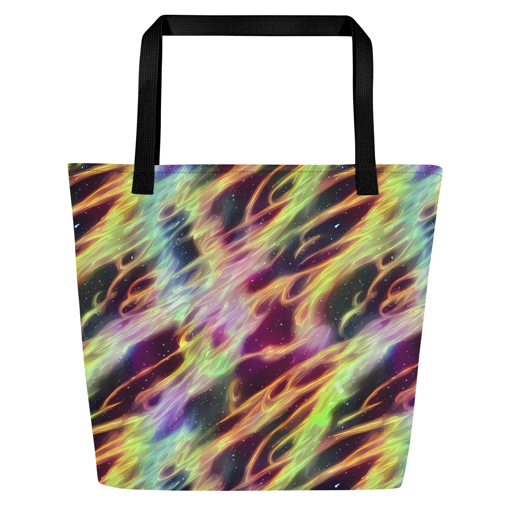 Supernova Silk on Large Tote Bag W/ Pocket — Front