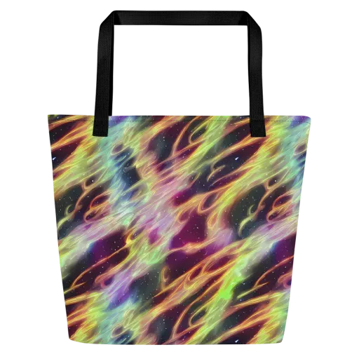 Supernova Silk on a Large Tote Bag W/ Pocket