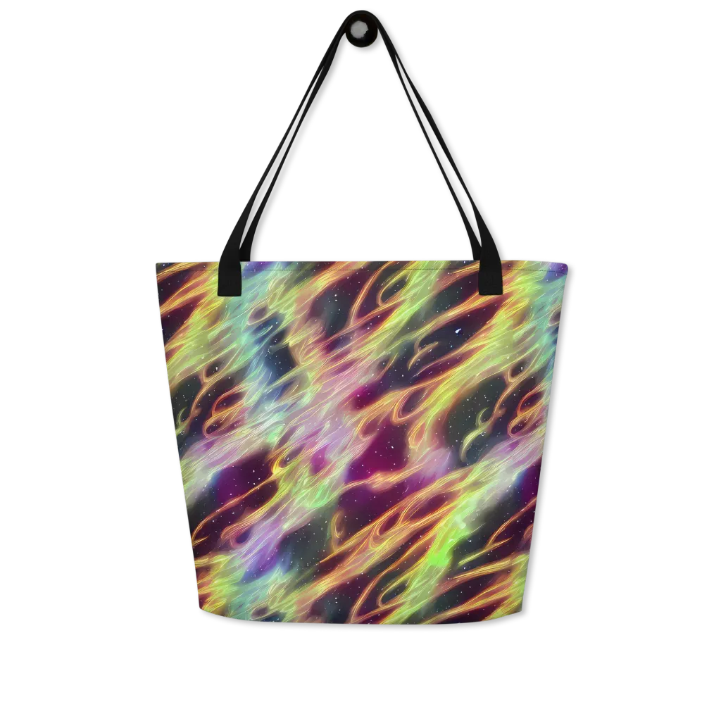 Supernova Silk on Large Tote Bag W/ Pocket — Front