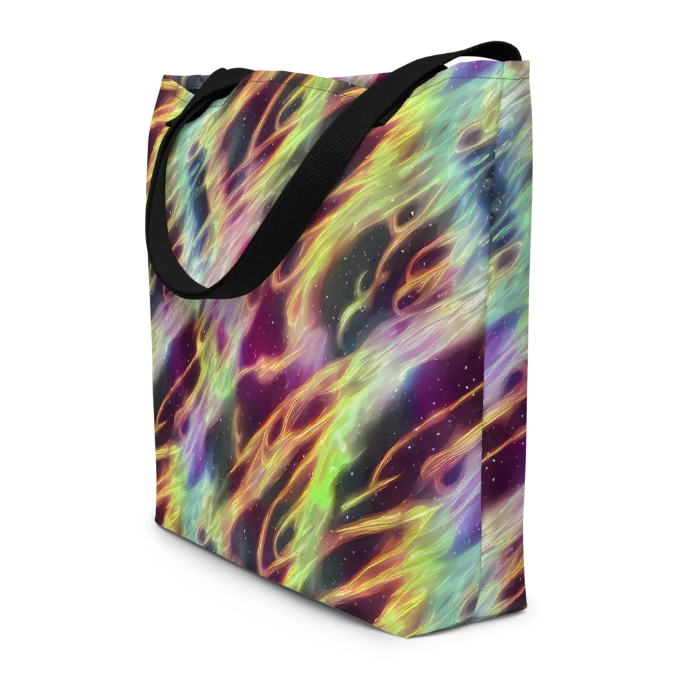 Supernova Silk on Large Tote Bag W/ Pocket — Front