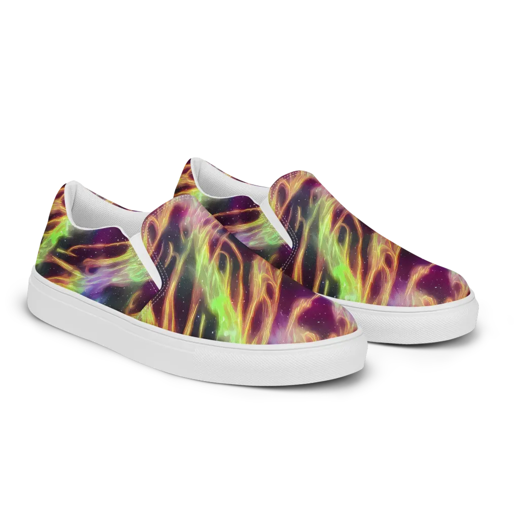 Supernova Silk on Women's Slip-On Canvas Shoes — Right Front