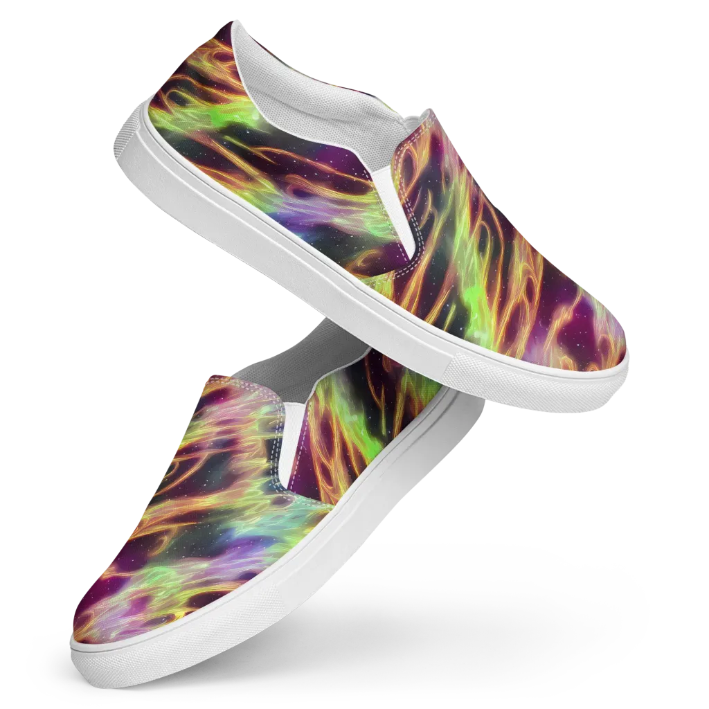 Supernova Silk on Women's Slip-On Canvas Shoes — Front