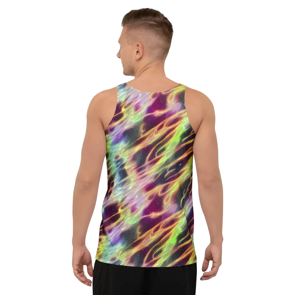 Supernova Silk on Men's Tank Top — Back