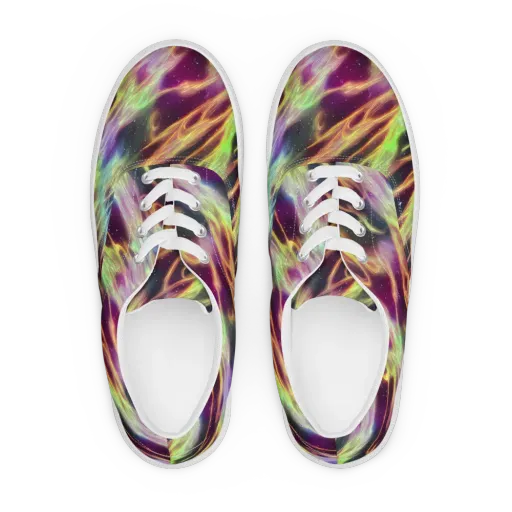 Supernova Silk on a Men's Lace-Up Canvas Shoes