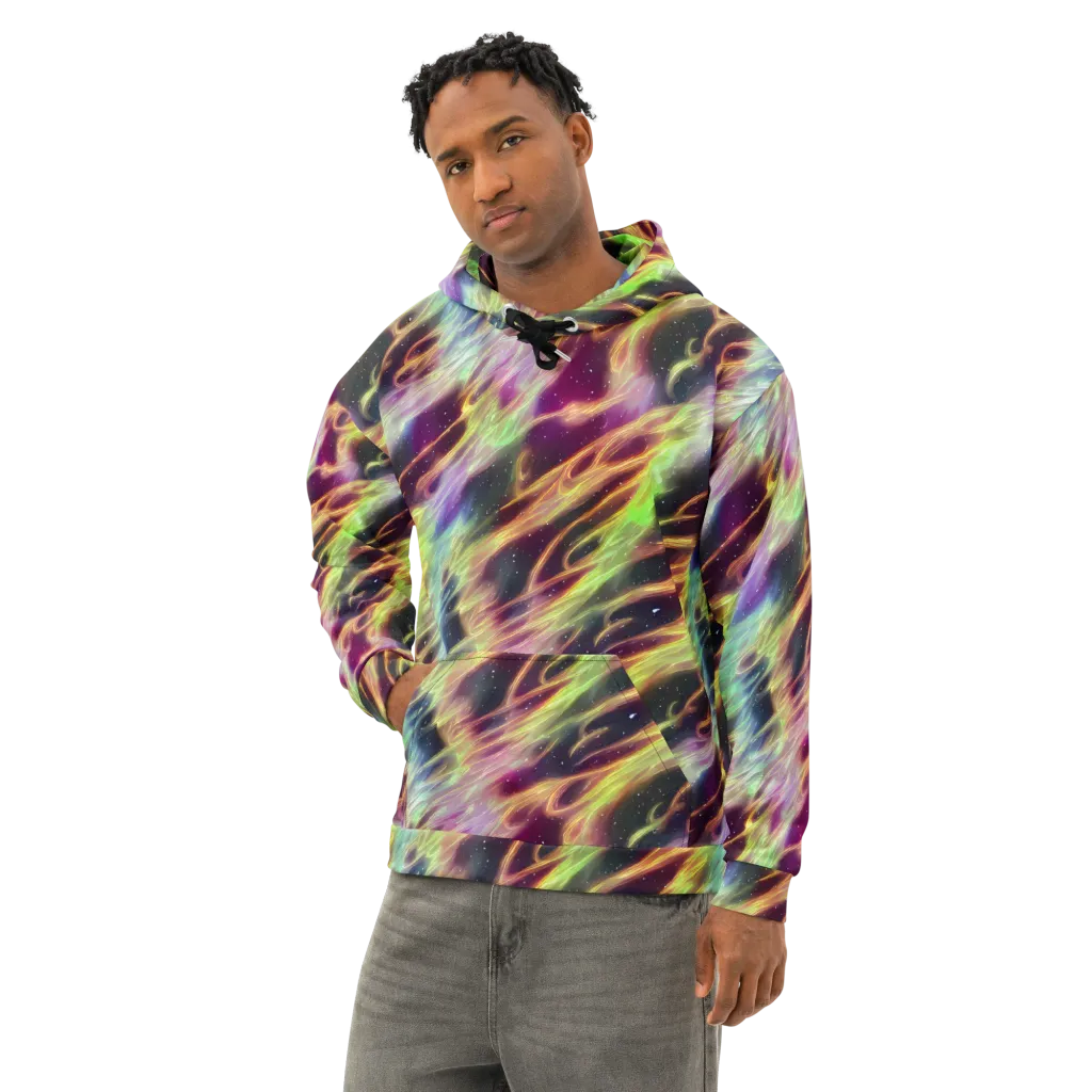 Supernova Silk on Cotton Hoodie — Left Front