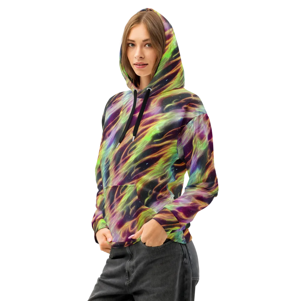 Supernova Silk on Cotton Hoodie — Left Front