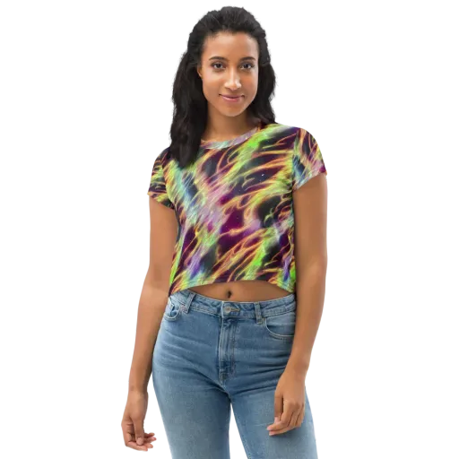 Supernova Silk on a Crop Tee